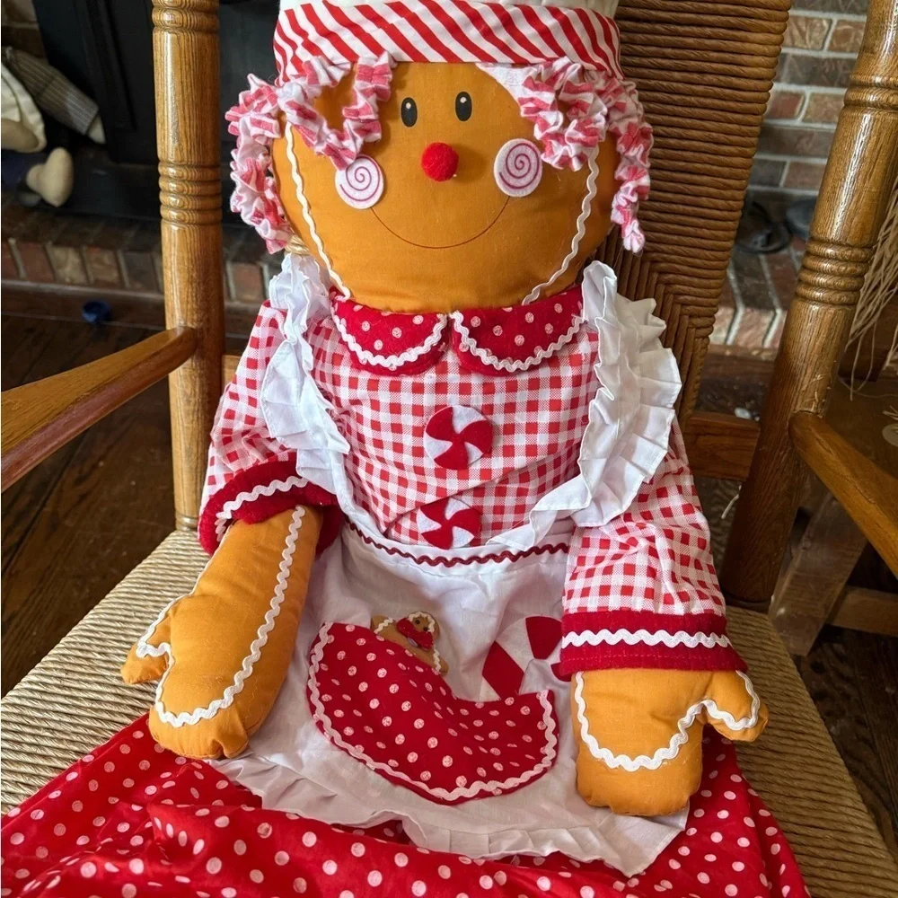 Rare Vintage 4 Feet Tall Gingerbread Man Holiday Decor